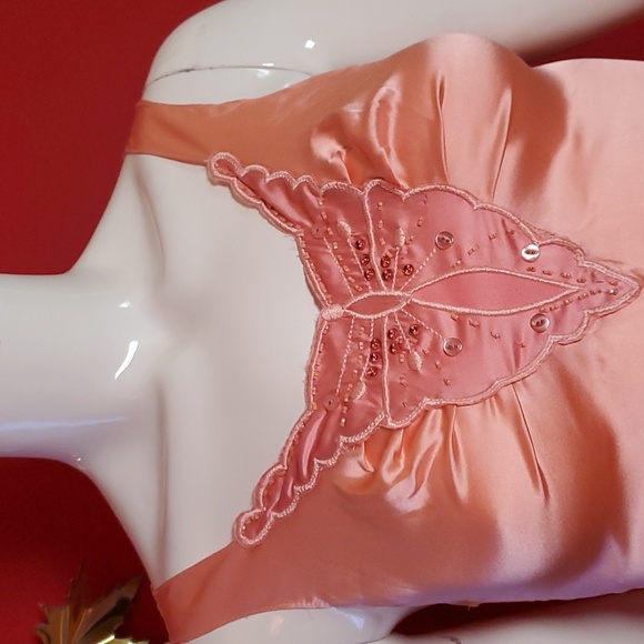 Size 0 - Eva Franco Silk Camisole Butterfly Peachy BNWT XS - Picture 3 of 9